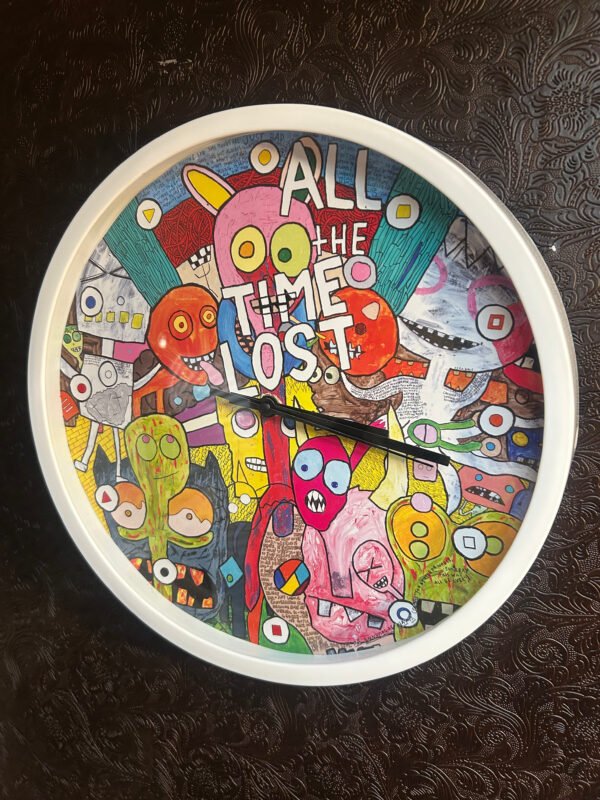 "All the Time Lost" 12-inch wall clock