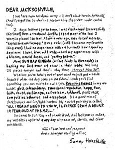 Dear Jacksonville [letter]