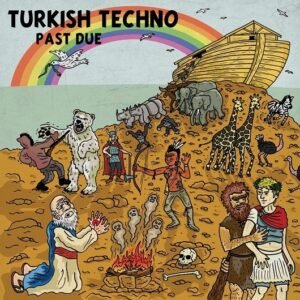Turkish Techno - "Past Due" LP. Muy Autentico, Dirt Cult, and Wolf Dog Records, 2011. Art by Bill Pinkel.